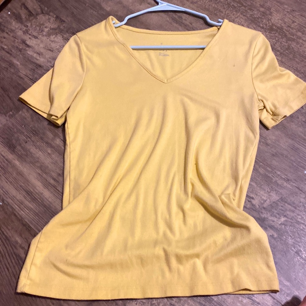 normal t shirt, worn maybe twice, size small but fits like a medium